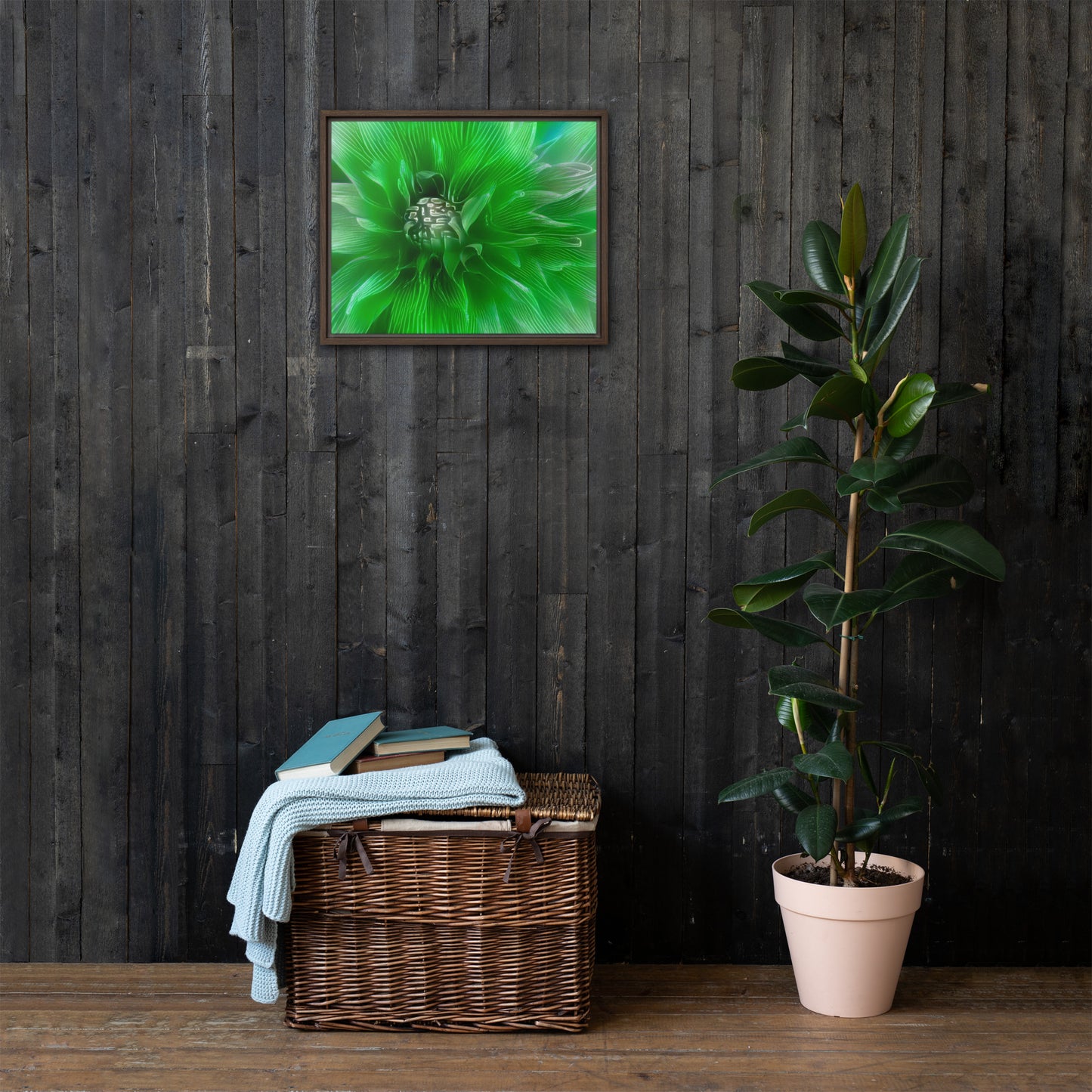 D.A.H.L.I.A Framed Canvas