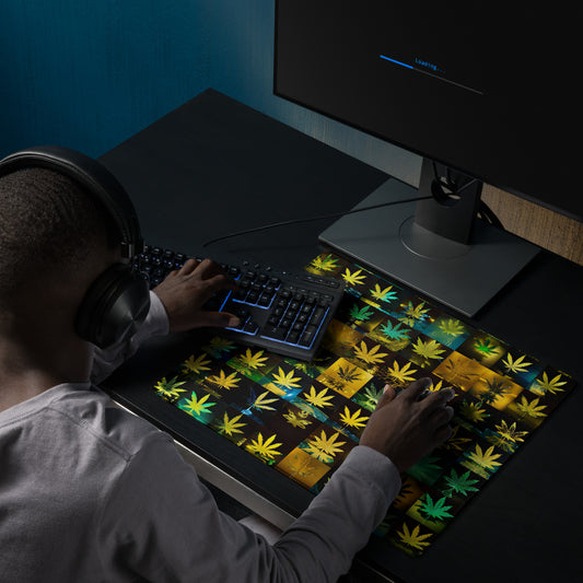 Golden Leaves Gaming mouse pad