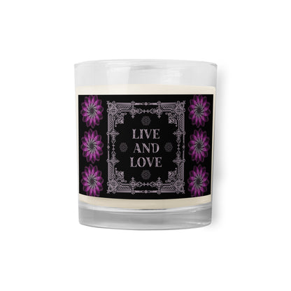 Live And Love Glass Jar Candle (Soy Wax)