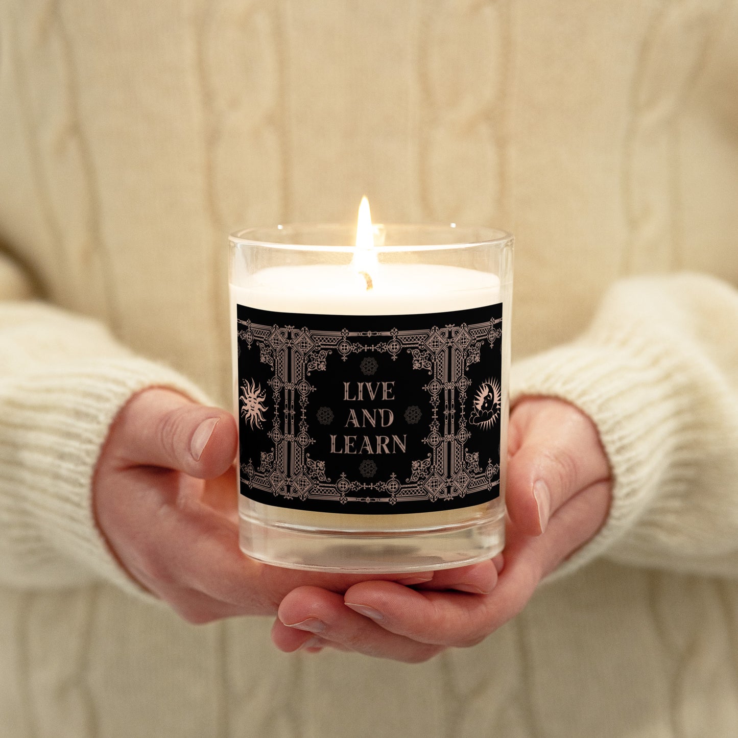 Live And Learn Glass Jar Candle (Soy Wax)