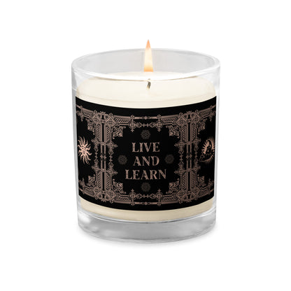 Live And Learn Glass Jar Candle (Soy Wax)