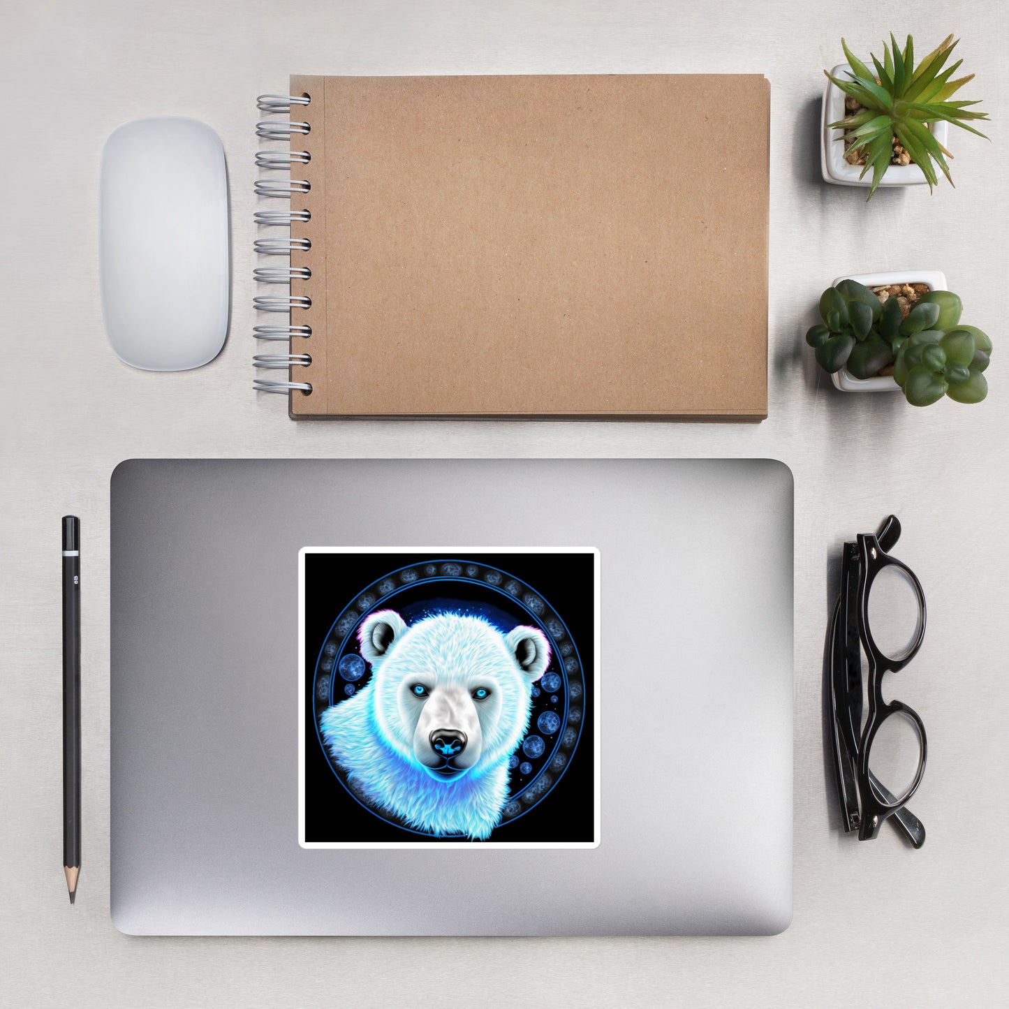 Polar Bear Bubble-Free Stickers