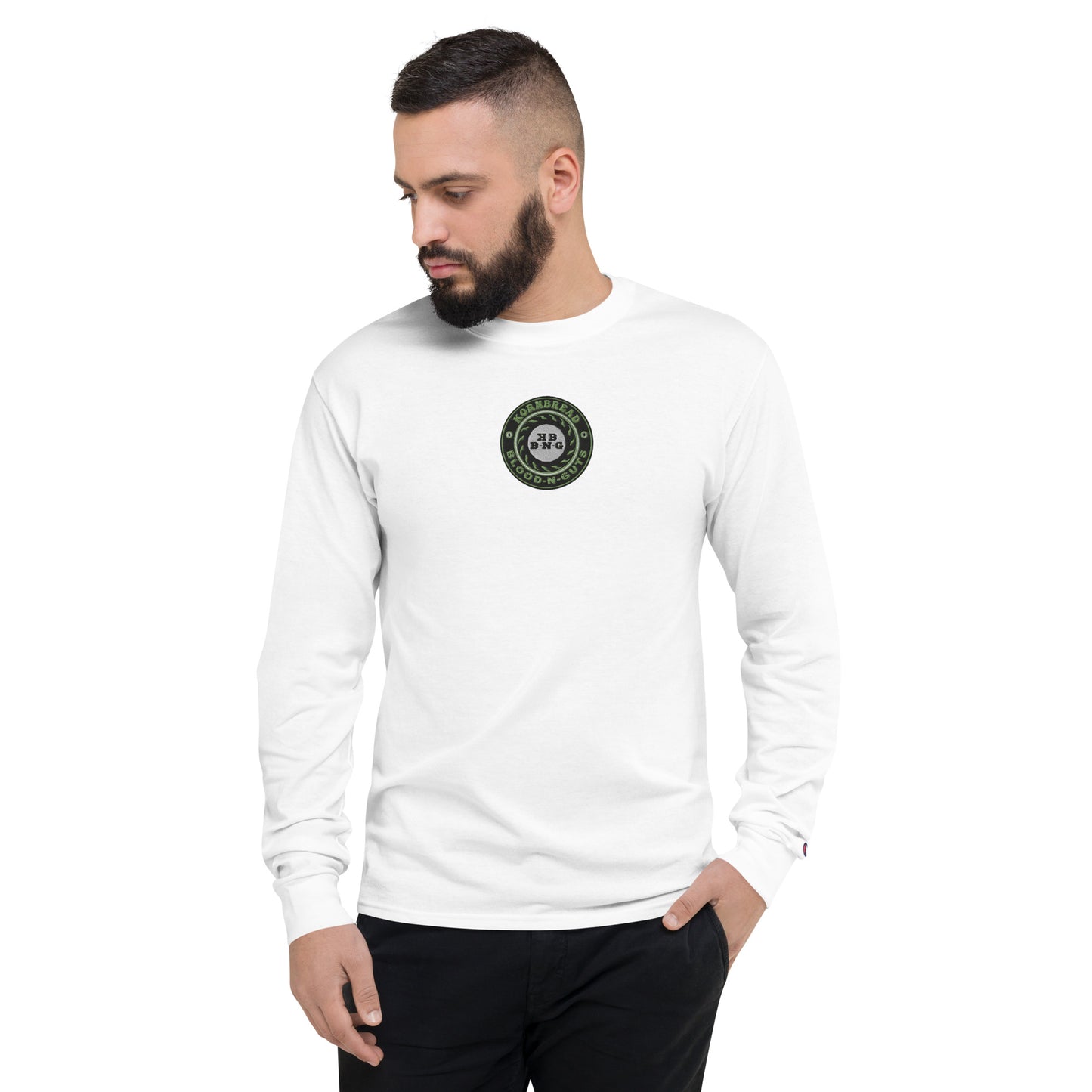 Champion KBBNG Embroidered Badge Long Sleeve Shirt (Center)