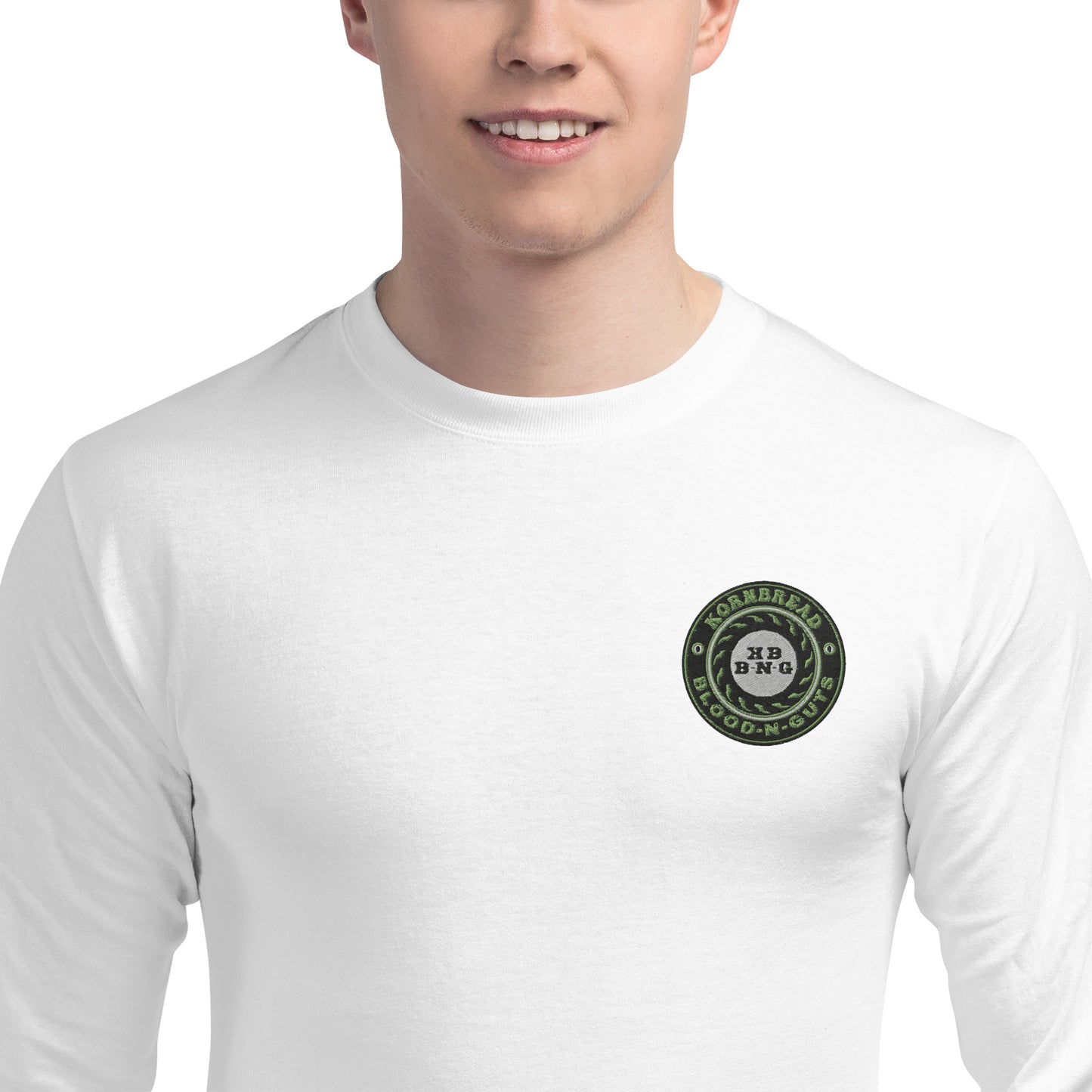 Champion KBBNG Badge Embroidered Long Sleeve Shirt