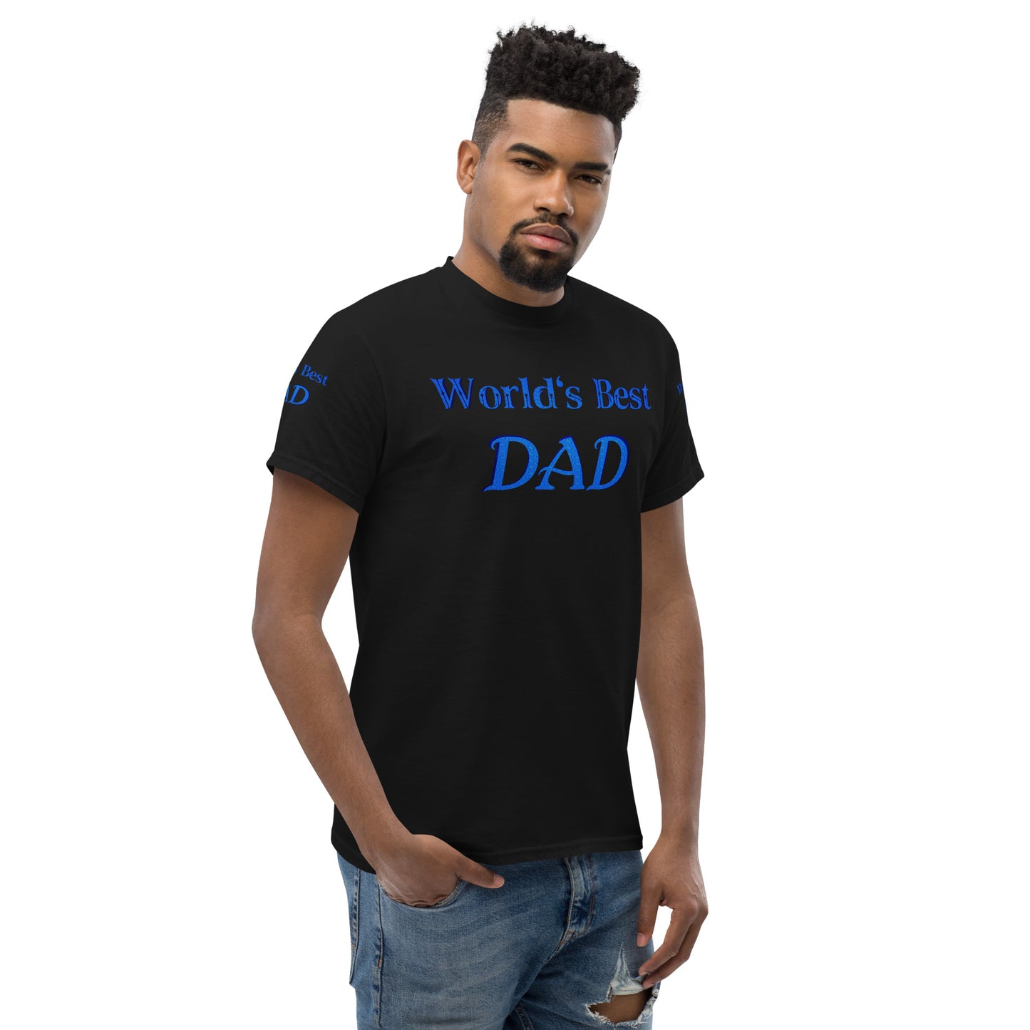 "World's Best Dad+" Men's Classic Tee (Personalized)