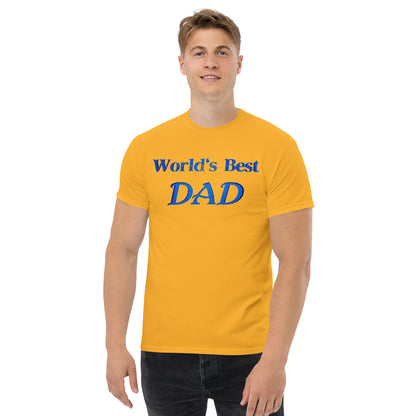"World's Best Dad" Men's Classic Tee (Personalized)