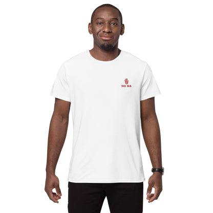 "No B.S." Men's Embroidered Premium Cotton T-shirt