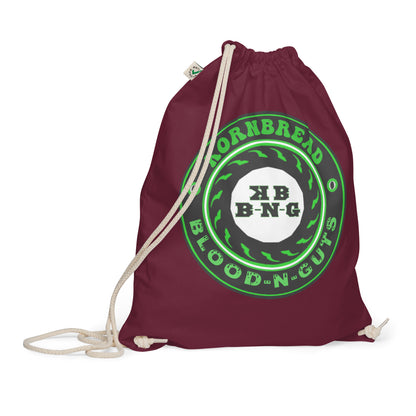 KBBNG Badge Organic Cotton Drawstring Bag (Personalized)