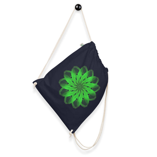 Burst Organic Cotton Drawstring Bag