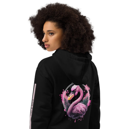 Fierce Flamingo Premium Eco Hoodie