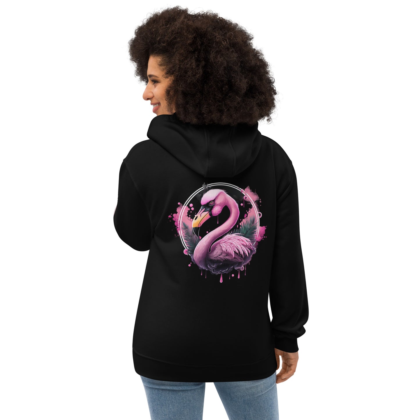 Fierce Flamingo Premium Eco Hoodie