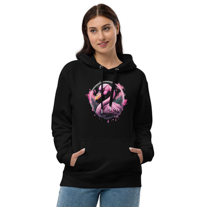 Fierce Flamingo Premium Eco Hoodie