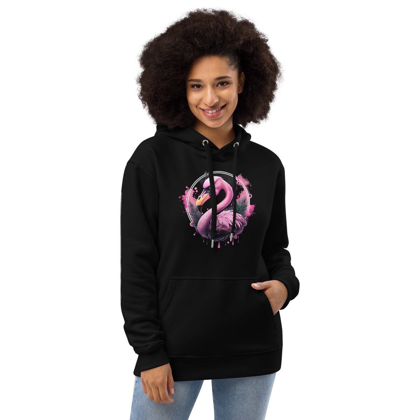 Fierce Flamingo Premium Eco Hoodie