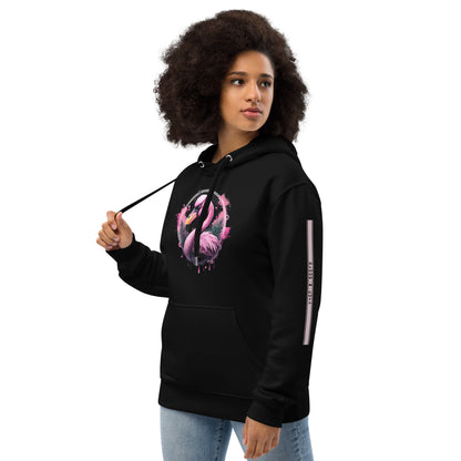 Fierce Flamingo Premium Eco Hoodie