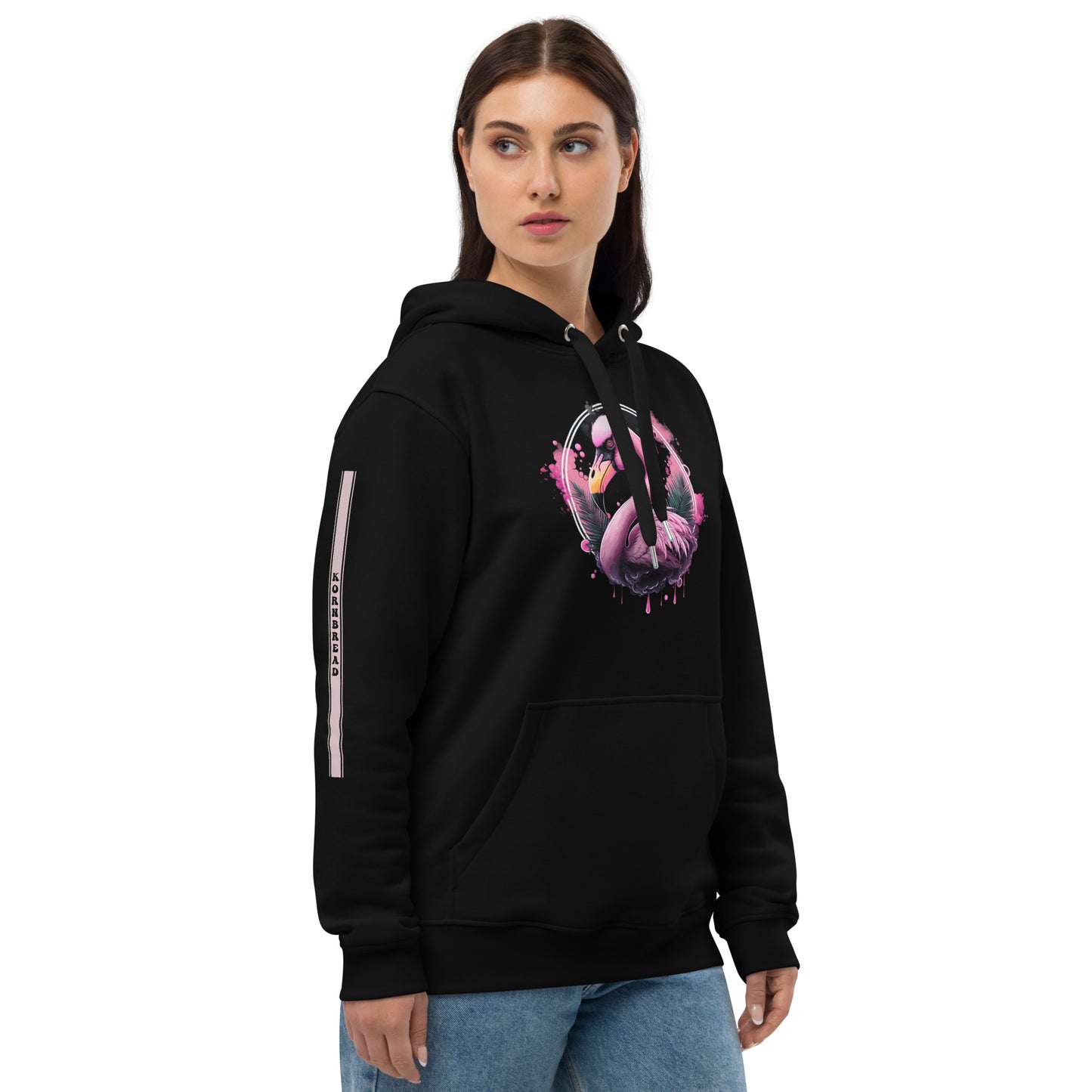 Fierce Flamingo Premium Eco Hoodie