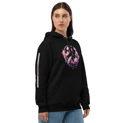 Fierce Flamingo Premium Eco Hoodie