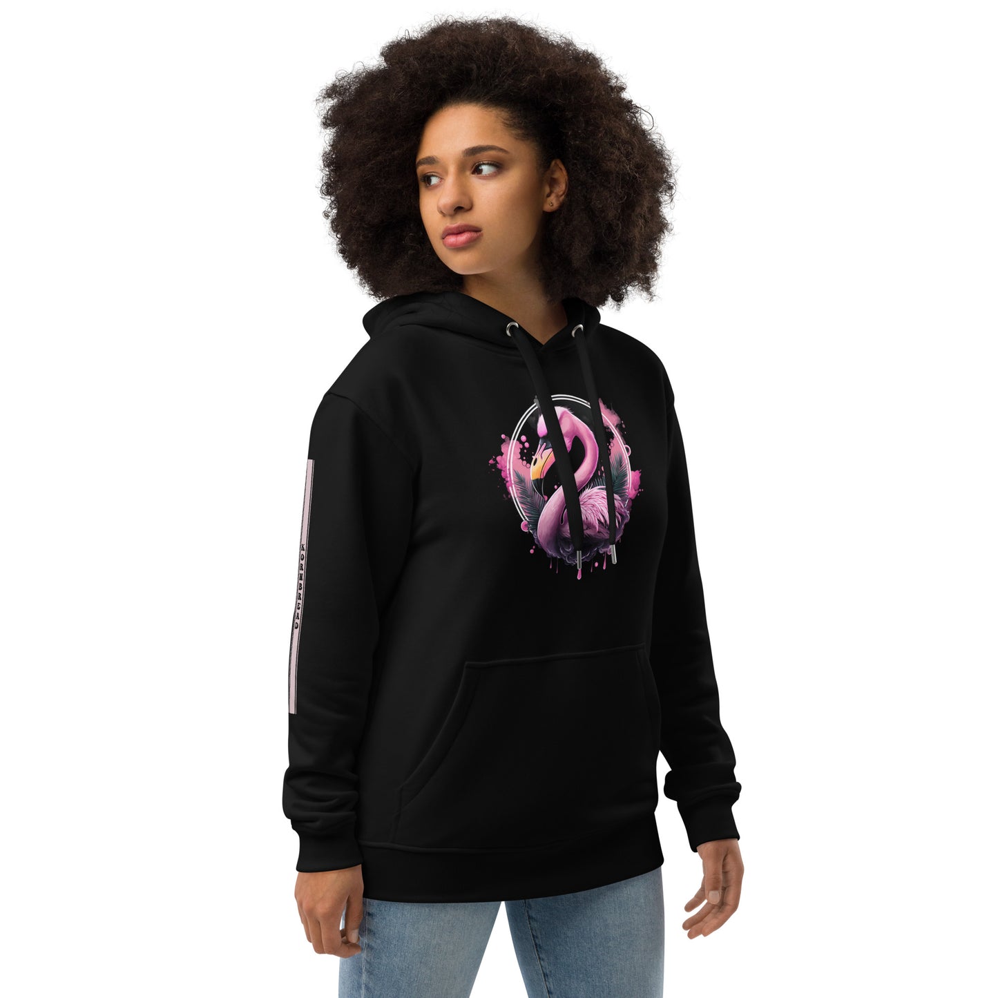 Fierce Flamingo Premium Eco Hoodie