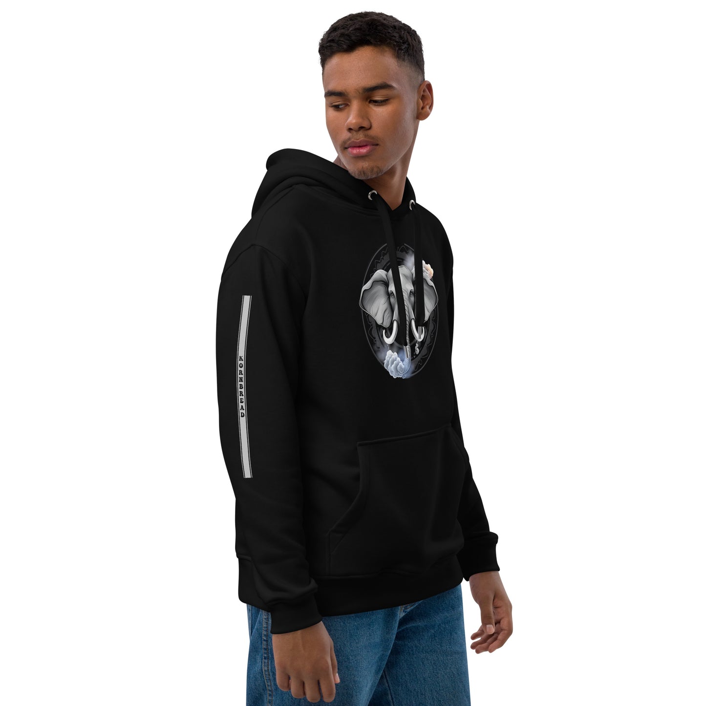 Elephant Storm Premium Eco Hoodie