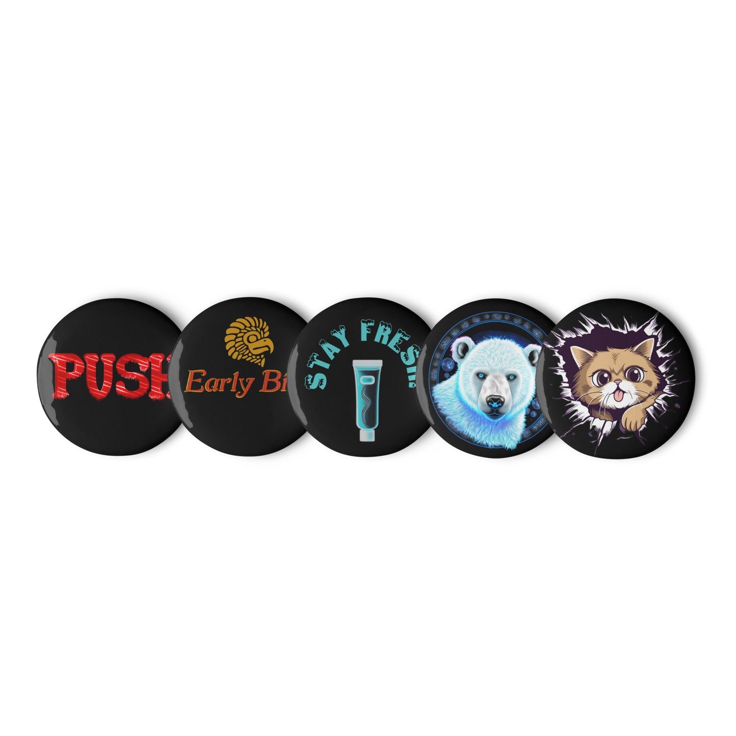 KBBNG Variety Pin Button Set #3