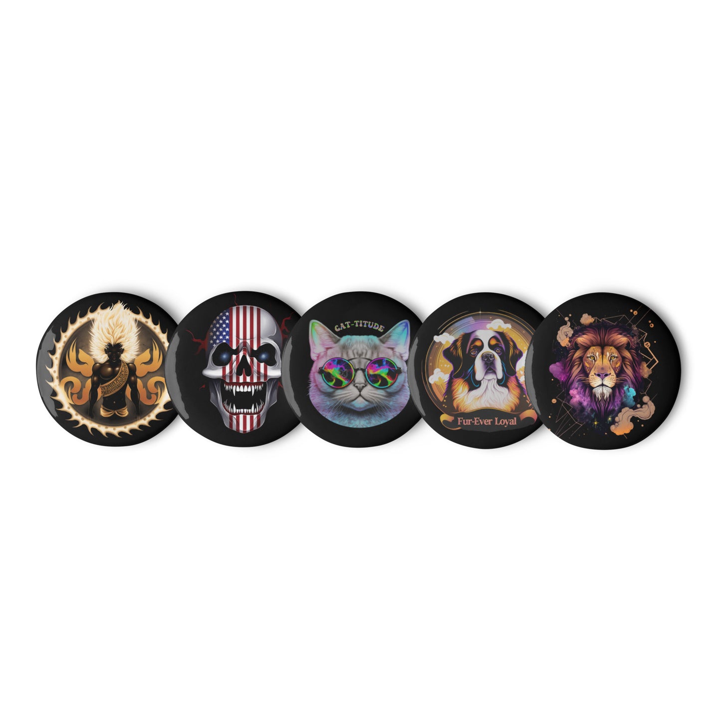 KBBNG Variety Pin Button Set #5