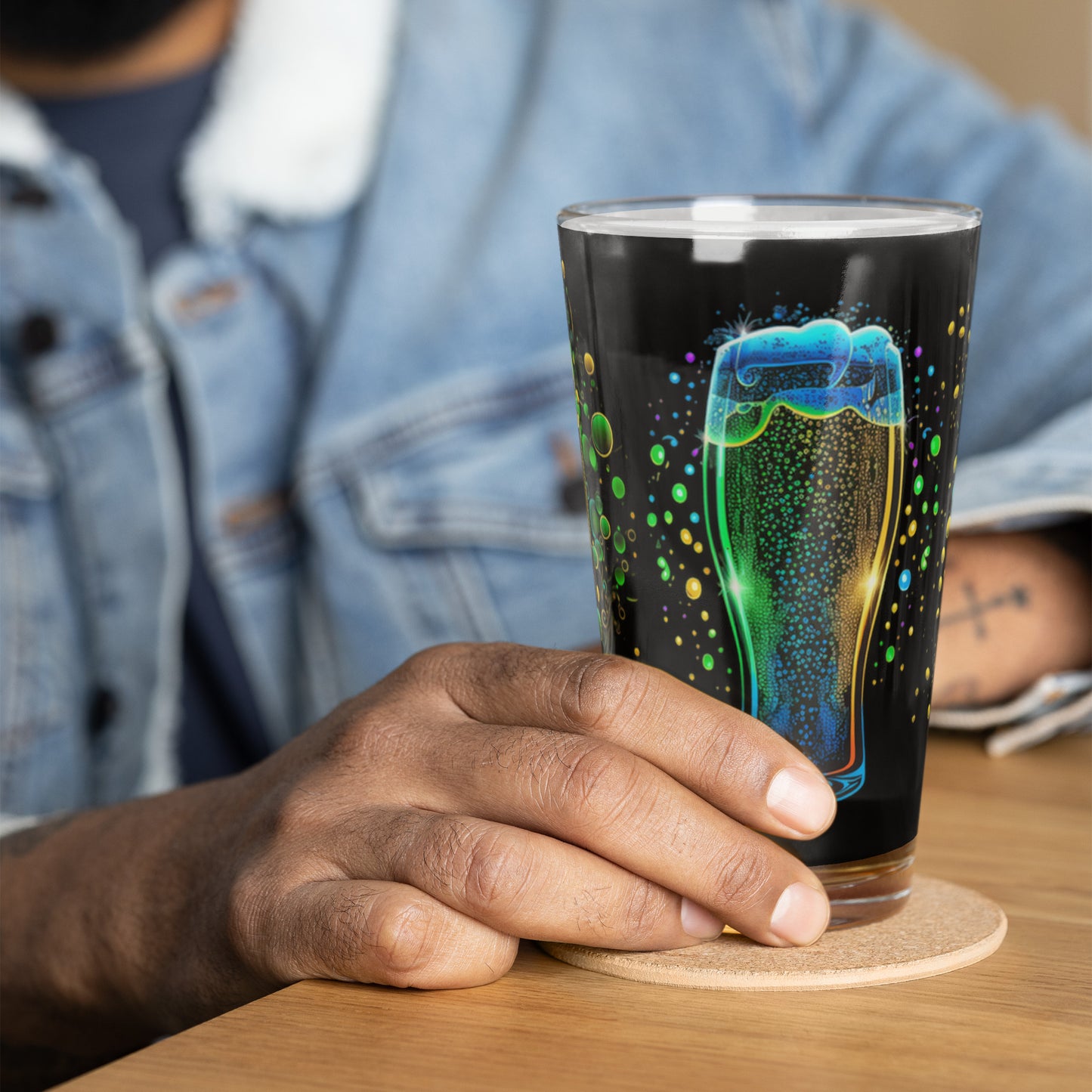 "Raise Your Glass" Pint Glass (Dark)