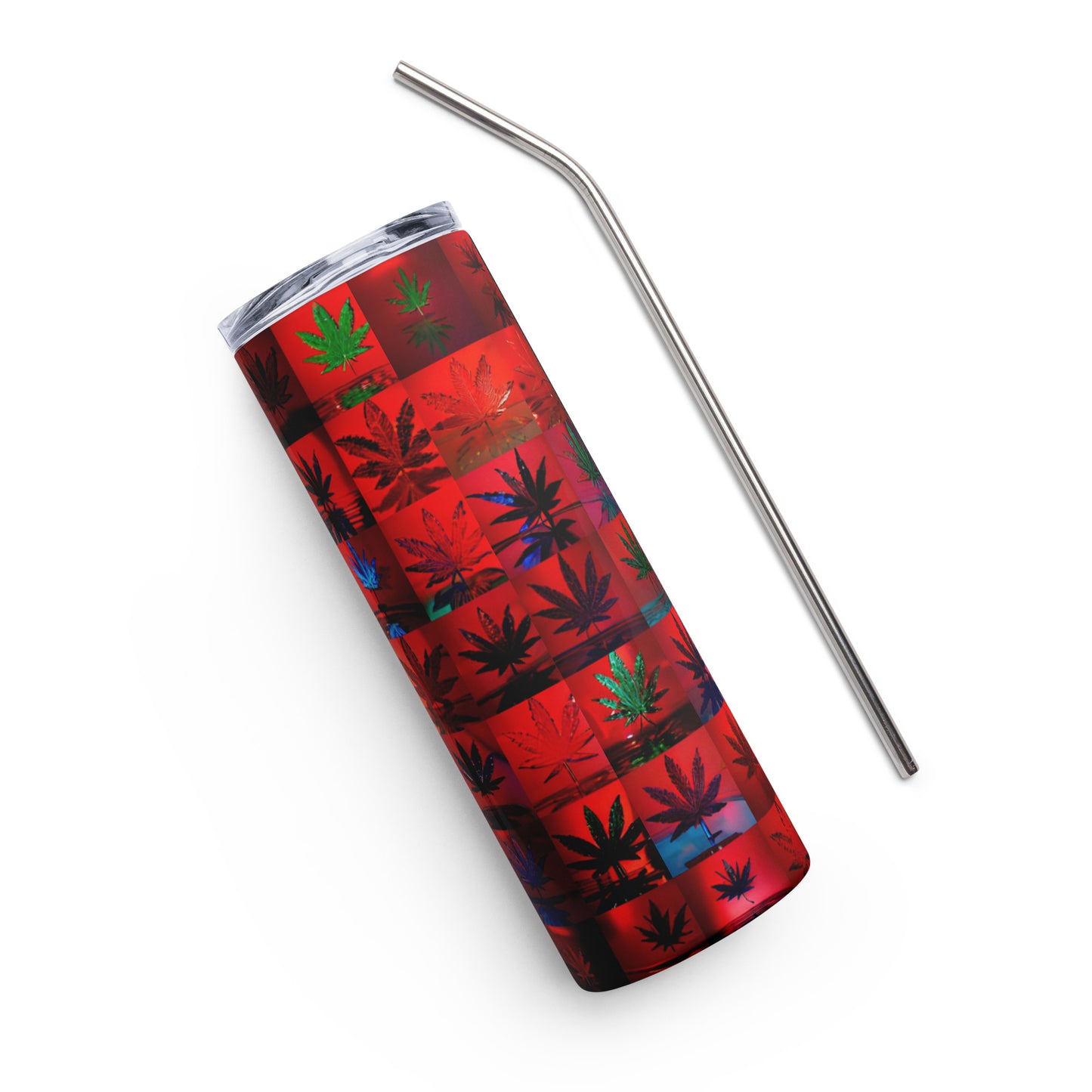 Red Leaves Stainless Steel Tumbler