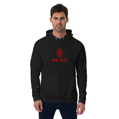 ""No B.S." Eco Raglan Hoodie