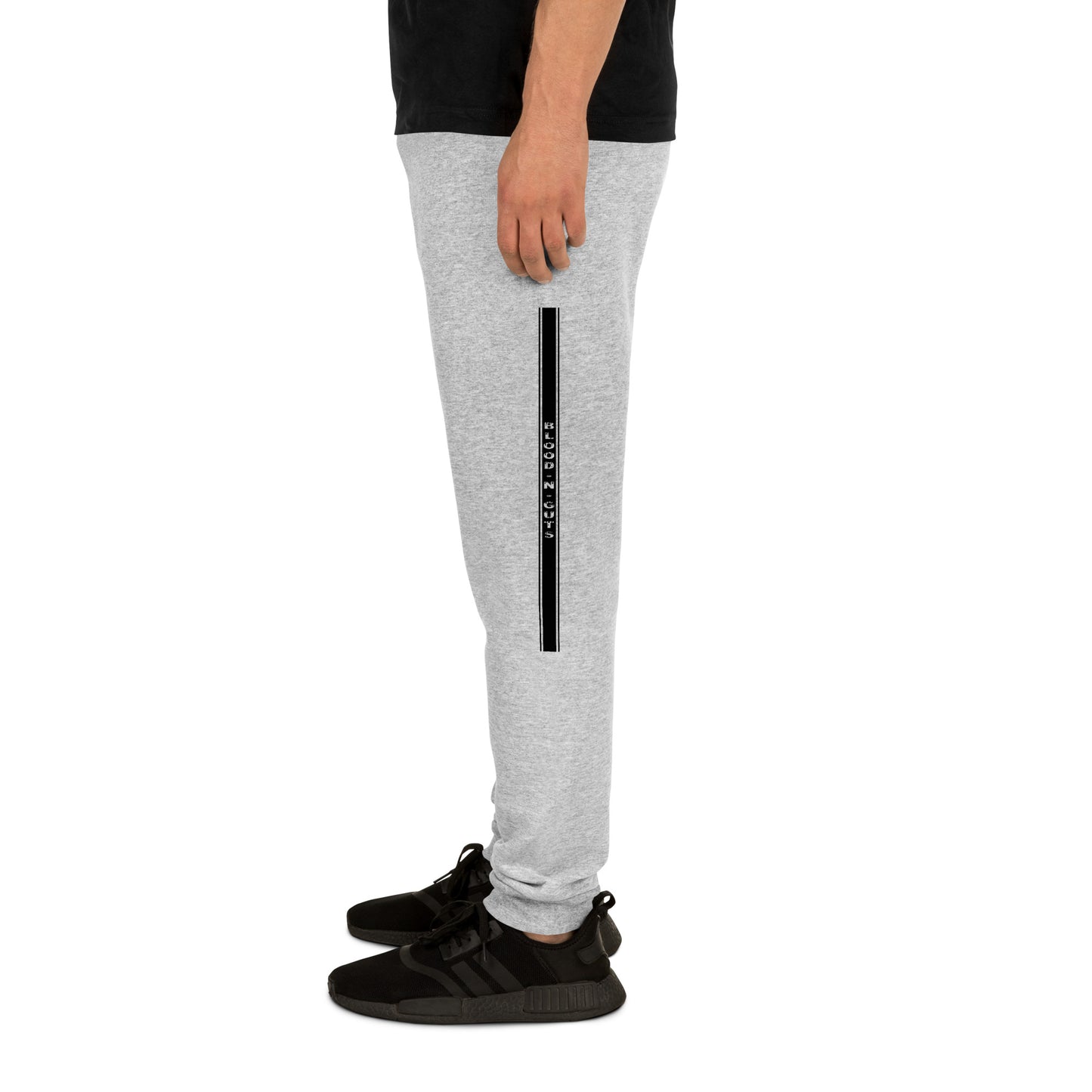 Grey KBBNG Stripe Joggers (Black)