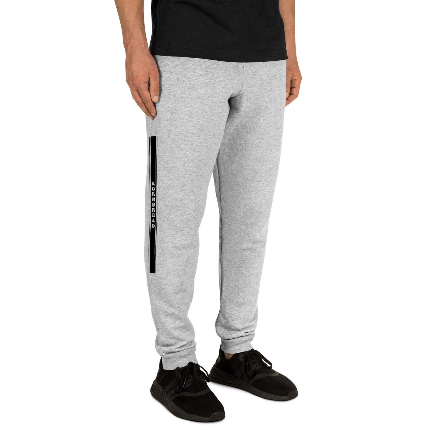 Grey KBBNG Stripe Joggers (Black)