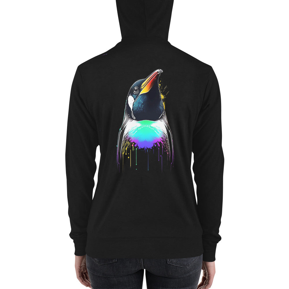 Petty Penguin Zip Hoodie