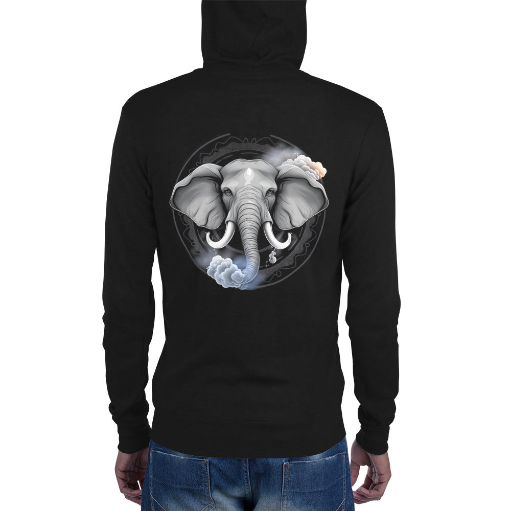 Storm Elephant Zip Hoodie