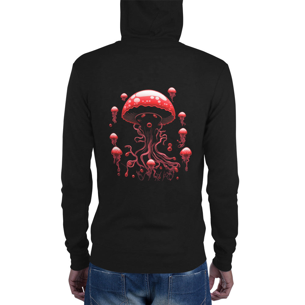 Jabbing Jellyfish Zip Hoodie