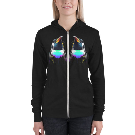 Petty Penguin Zip Hoodie