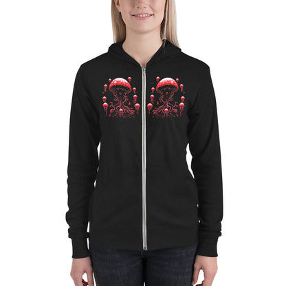 Jabbing Jellyfish Zip Hoodie