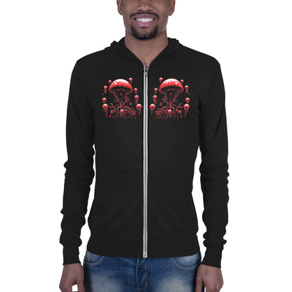 Jabbing Jellyfish Zip Hoodie