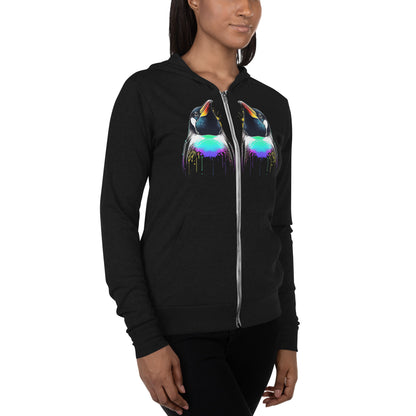 Petty Penguin Zip Hoodie