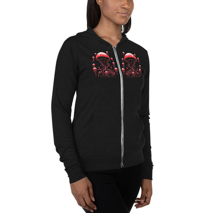 Jabbing Jellyfish Zip Hoodie