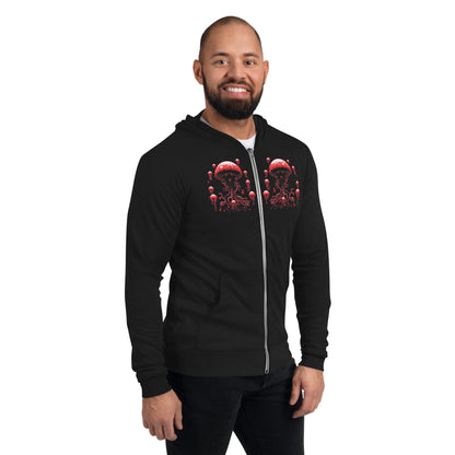 Jabbing Jellyfish Zip Hoodie