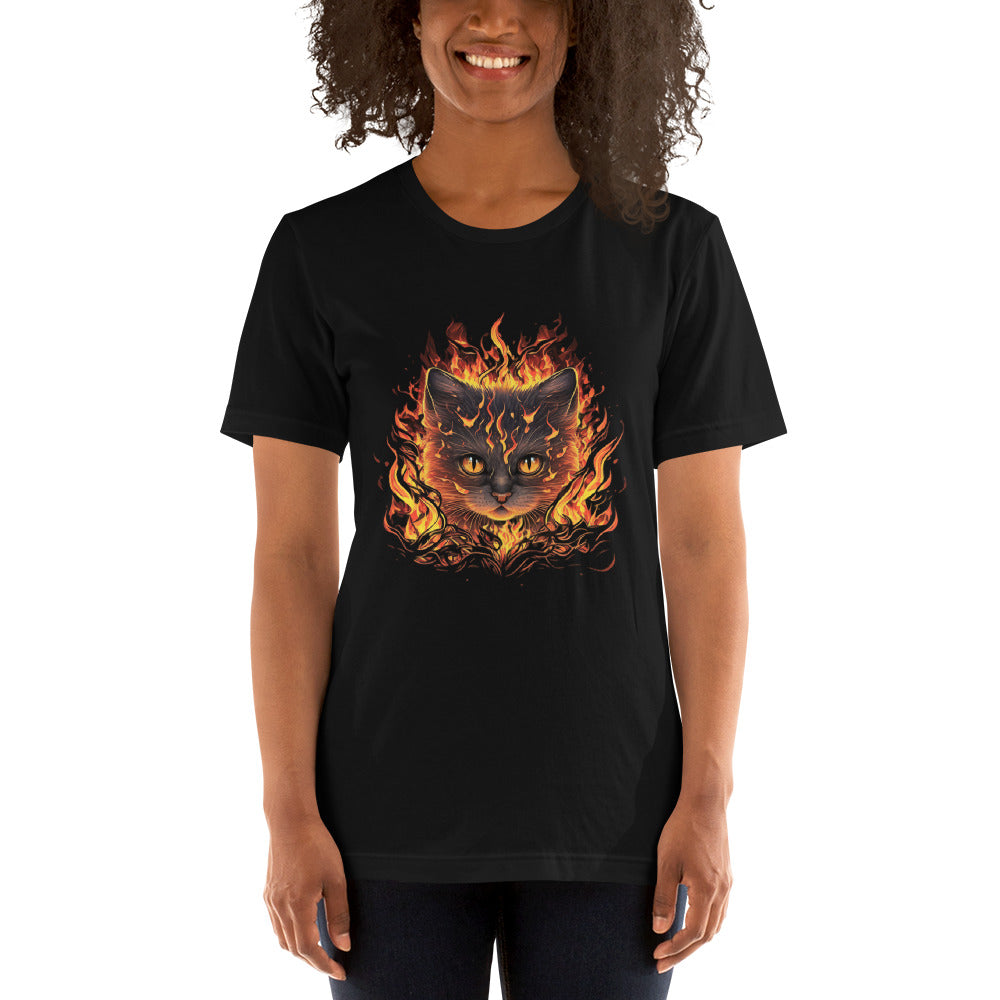 Pyro Cat Unisex T-Shirt