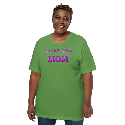 "Worlds Best Mom" T-Shirt (Personalized)