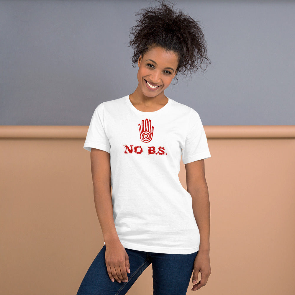 "No B.S." White T-Shirt