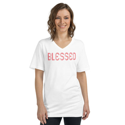 "Blessed" V-Neck T-Shirt