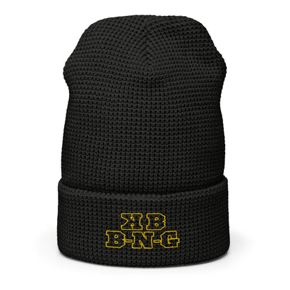 KBBNG Waffle Beanie (Yellow Letters)