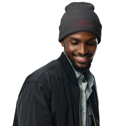 KBBNG Waffle Beanie (Red Letters)