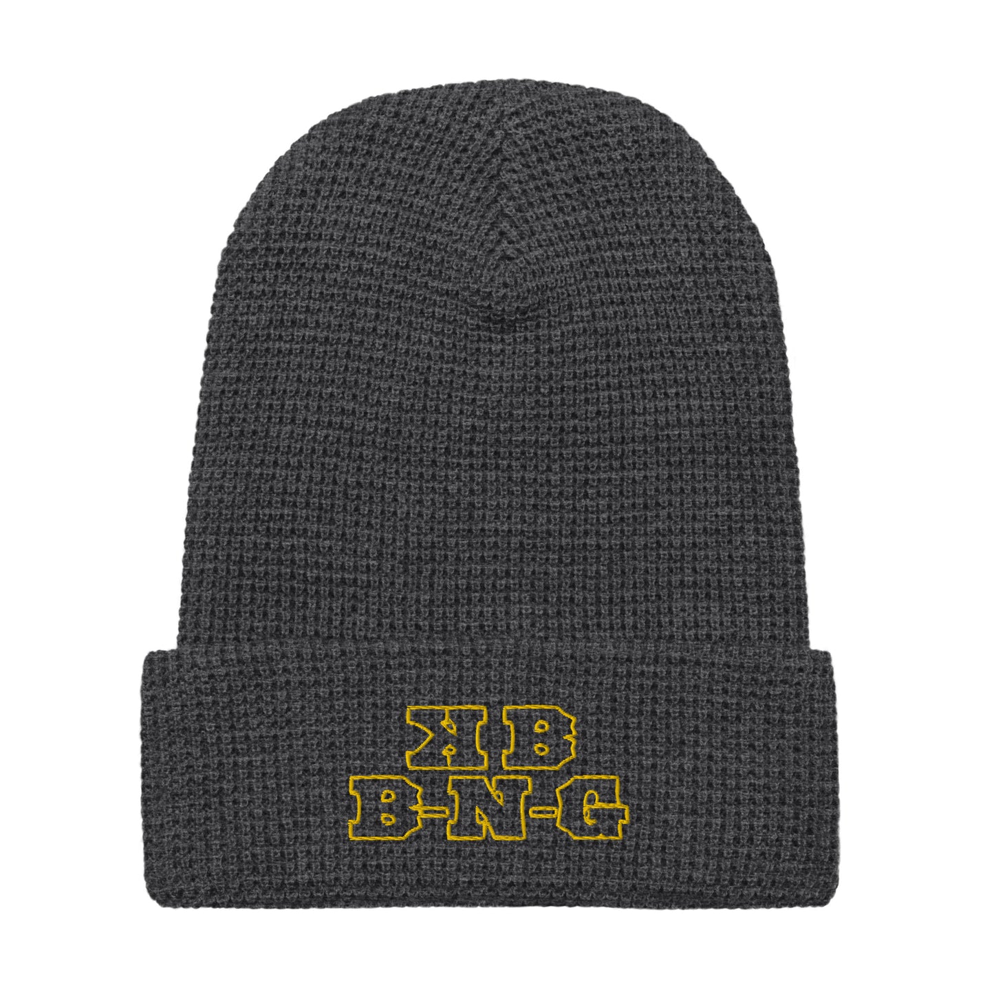 KBBNG Waffle Beanie (Yellow Letters)