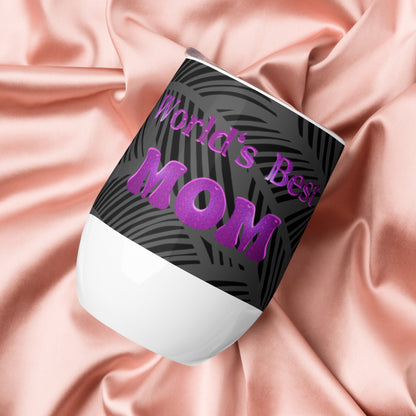 "World's Best Mom" Wine Tumbler (Dark Breeze)