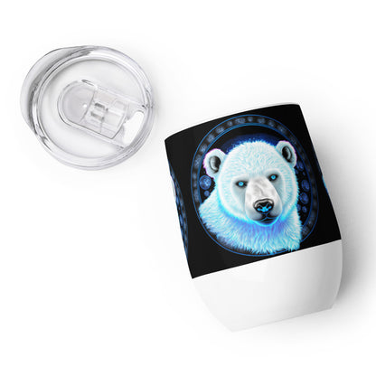 Polar Bear Wine Tumbler