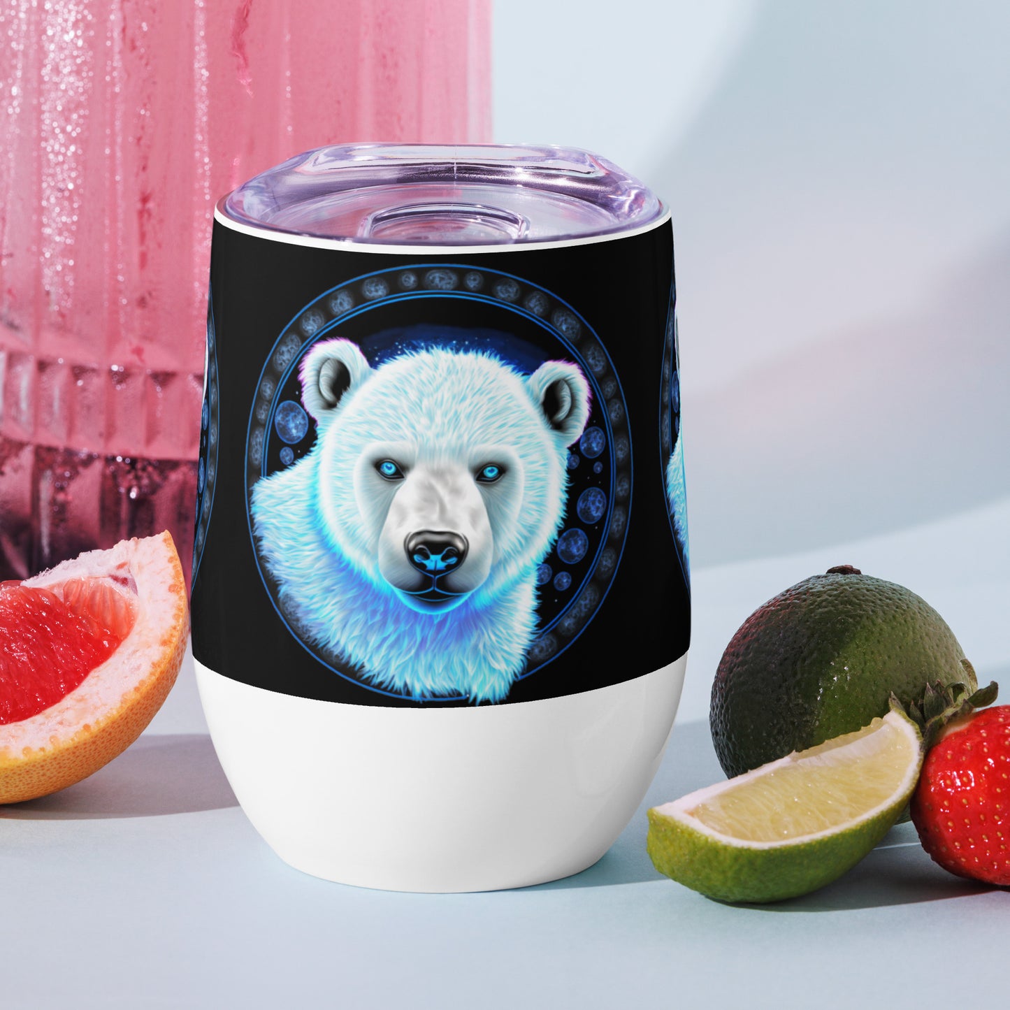 Polar Bear Wine Tumbler