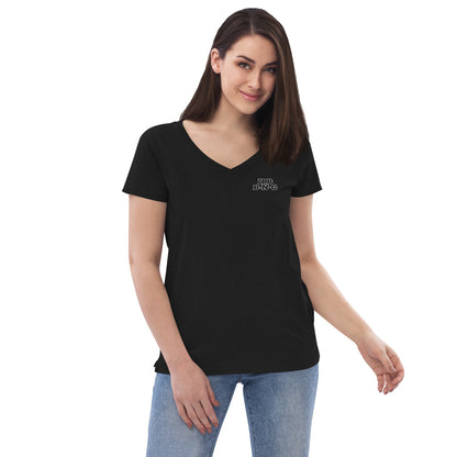 KBBNG Embroidered Women’s V-Neck T-Shirt