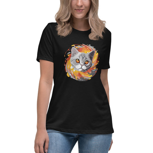 Cute Cate Women's Relaxed T-Shirt